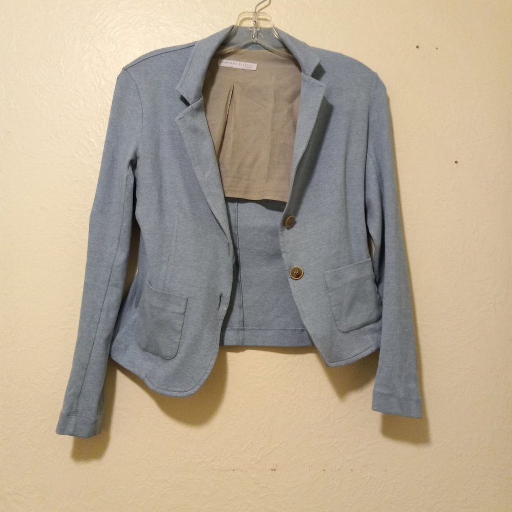 Fabiana Filippi Light Blue Fitted Blazer Size XS - Picture 10 of 16